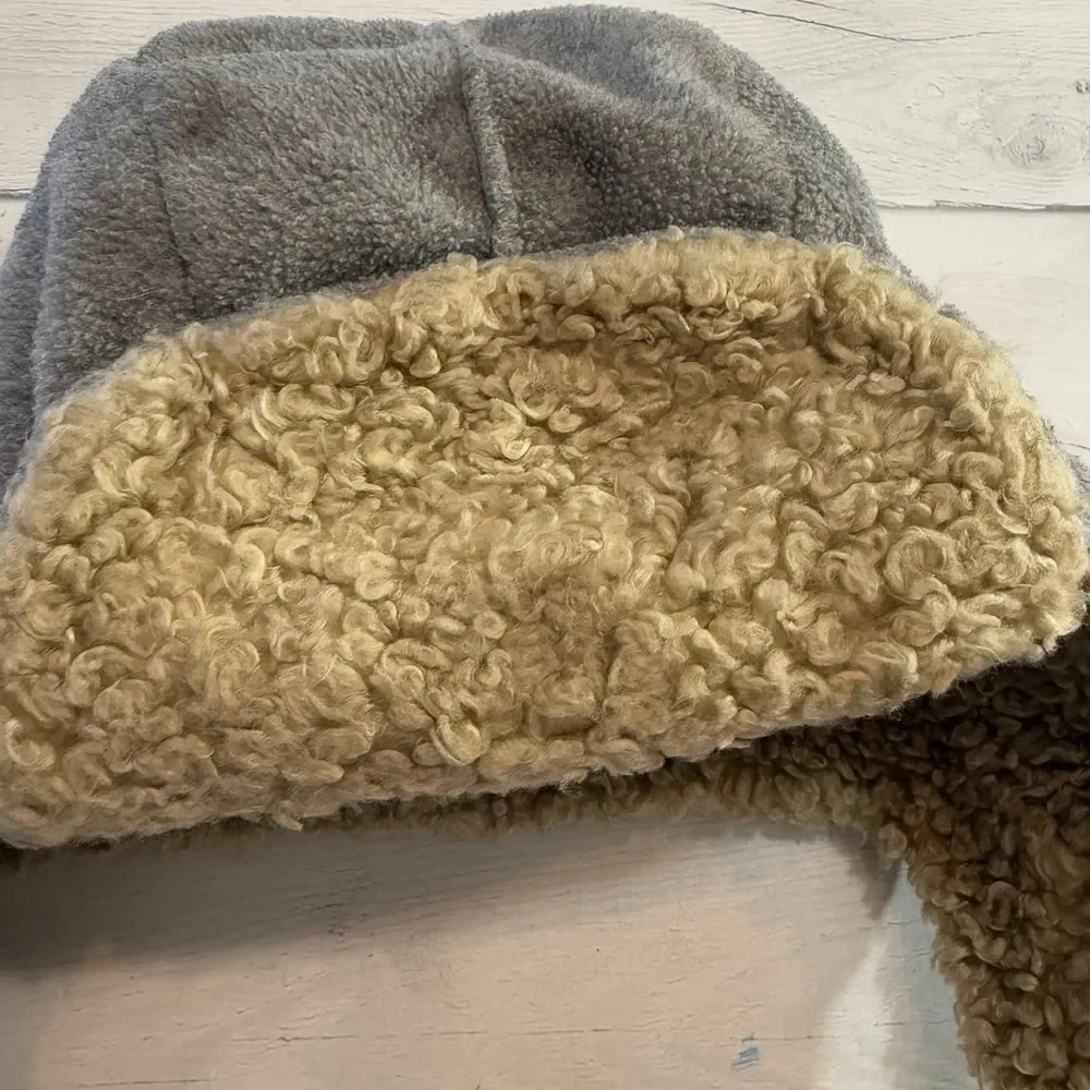 Gap kids‎ grey Sherpa trapper hat youth small/medium